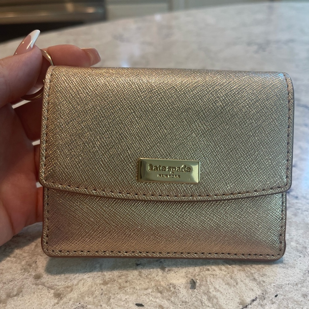 Kate Spade Rose Gold Key Chain Wallet